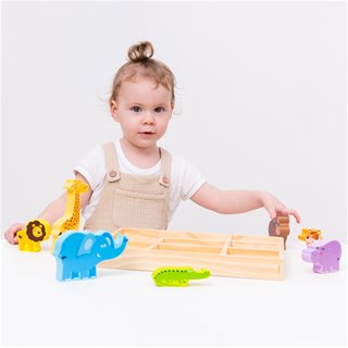 Safari animals in box
